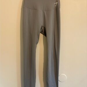 Gray High-Waisted Leggings